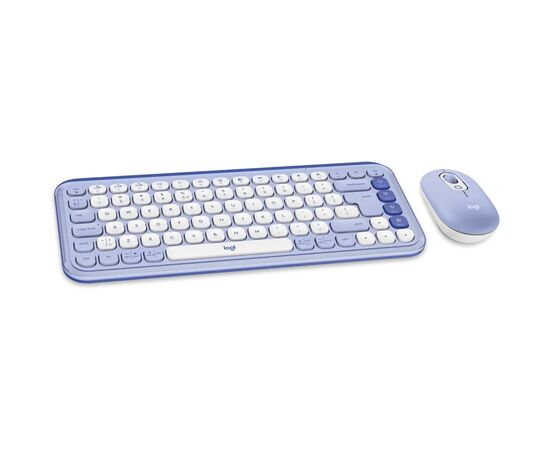 Комплект Logitech POP Icon Combo Bluetooth UA Lilac (920-013078), изображение 2 Комплект Logitech POP Icon Combo Bluetooth UA Lilac (920-013078), изображение 2