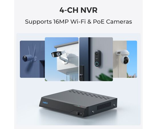 Регистратор для видеонаблюдения Reolink NVS4, изображение 7 Регистратор для видеонаблюдения Reolink NVS4, изображение 7