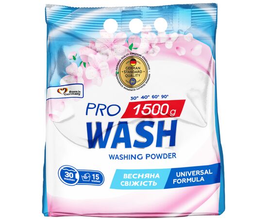 Пральний порошок Pro Wash Universal Весняна свіжість 1.5 кг (4823128004868)