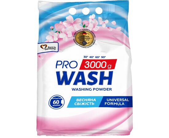 Пральний порошок Pro Wash Universal Весняна свіжість 3 кг (4823128004875)