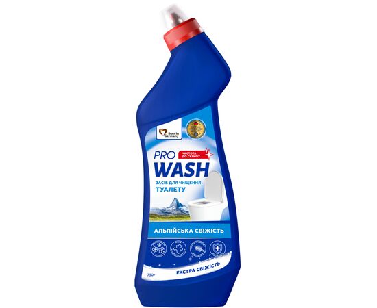 Засіб для чищення унітазу Pro Wash Альпійська свіжість 750 г (4262396145482)