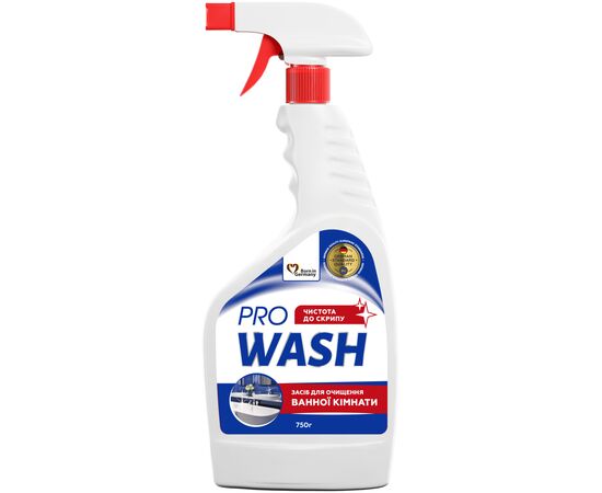 Спрей для чищення ванн Pro Wash Для миття ванної кімнати та сантехніки 750 г (4262396145475)