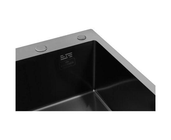 Мойка кухонная Kroner Schwarze-6350RHMPVD (CV031323), изображение 6 Мойка кухонная Kroner Schwarze-6350RHMPVD (CV031323), изображение 6