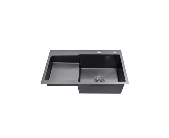 Мийка кухонна Kroner Schwarze-7848RHM (CV030024), зображення 2 Мийка кухонна Kroner Schwarze-7848RHM (CV030024), зображення 2