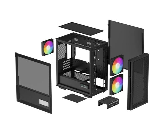 Корпус Deepcool CH360 Digital Black (R-CH360-BKAPE3D-G-1), изображение 11 Корпус Deepcool CH360 Digital Black (R-CH360-BKAPE3D-G-1), изображение 11