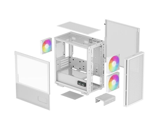 Корпус Deepcool CH360 Digital White (R-CH360-WHAPE3D-G-1), изображение 11 Корпус Deepcool CH360 Digital White (R-CH360-WHAPE3D-G-1), изображение 11