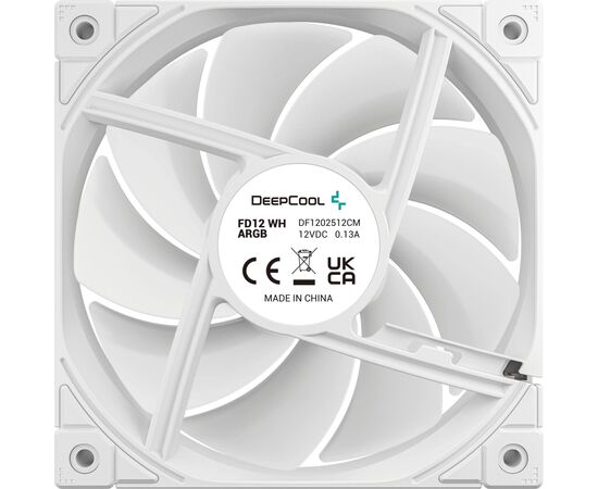Кулер для корпуса Deepcool FD12 ARGB WH (R-FD12-WHAPN1-G), изображение 7 Кулер для корпуса Deepcool FD12 ARGB WH (R-FD12-WHAPN1-G), изображение 7