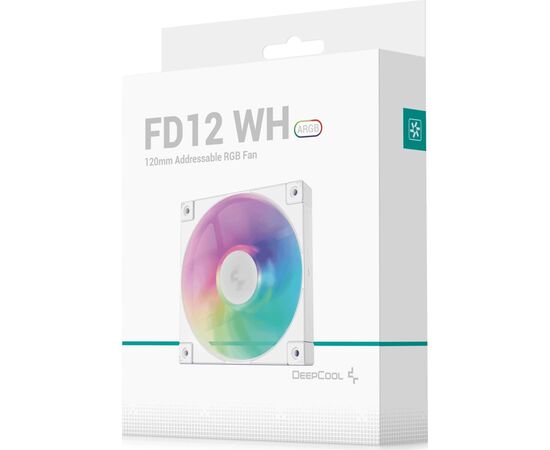 Кулер для корпуса Deepcool FD12 ARGB WH (R-FD12-WHAPN1-G), изображение 9 Кулер для корпуса Deepcool FD12 ARGB WH (R-FD12-WHAPN1-G), изображение 9