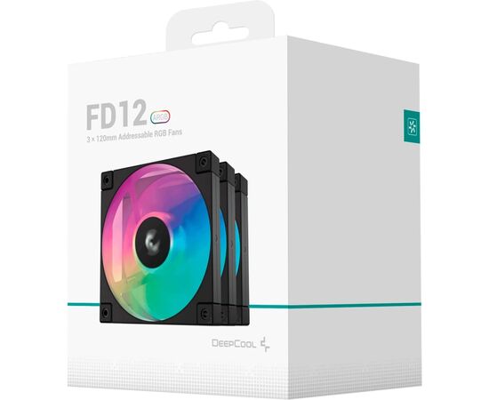 Кулер для корпуса Deepcool FD12 ARGB-3 IN 1 (R-FD12-BKAPN3-G), изображение 9 Кулер для корпуса Deepcool FD12 ARGB-3 IN 1 (R-FD12-BKAPN3-G), изображение 9