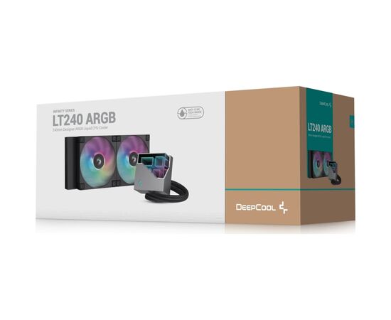 Система жидкостного охлаждения Deepcool LT240 ARGB Black (R-LT240-BKAMNC-G-1), изображение 6 Система жидкостного охлаждения Deepcool LT240 ARGB Black (R-LT240-BKAMNC-G-1), изображение 6