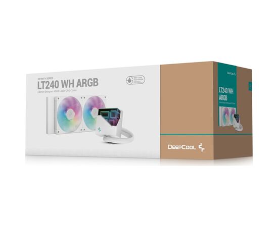 Система жидкостного охлаждения Deepcool LT240 ARGB White (R-LT240-WHAMNC-G-1), изображение 6 Система жидкостного охлаждения Deepcool LT240 ARGB White (R-LT240-WHAMNC-G-1), изображение 6