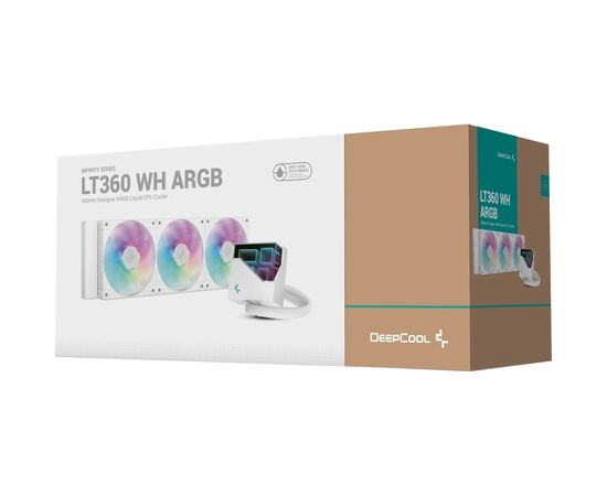 Система жидкостного охлаждения Deepcool LT360 ARGB White (R-LT360-WHAMNC-G-1), изображение 6 Система жидкостного охлаждения Deepcool LT360 ARGB White (R-LT360-WHAMNC-G-1), изображение 6
