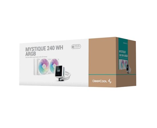 Система жидкостного охлаждения Deepcool Mystique 240 ARGB White (R-LX240-WHDSNMCP-G-1), изображение 6 Система жидкостного охлаждения Deepcool Mystique 240 ARGB White (R-LX240-WHDSNMCP-G-1), изображение 6