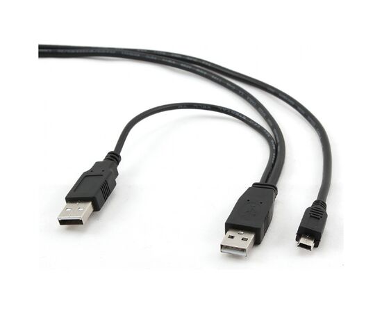 Кабель для передачі даних USB 2.0 AMx2 to Mini 5P 0.9m Cablexpert (CCP-USB22-AM5P-3)