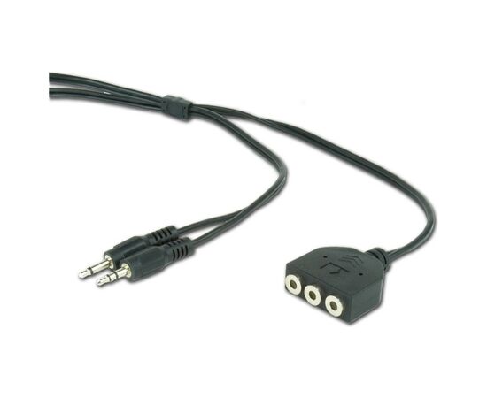 Кабель мультимедийный подовжувач Jack 3.5mm папа/ 3х3.5mm мама Cablexpert (CC-MIC-1)