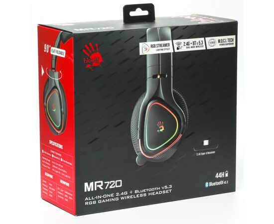 Навушники A4Tech Bloody MR720 RGB Black (4711421988872), зображення 7 Навушники A4Tech Bloody MR720 RGB Black (4711421988872), зображення 7
