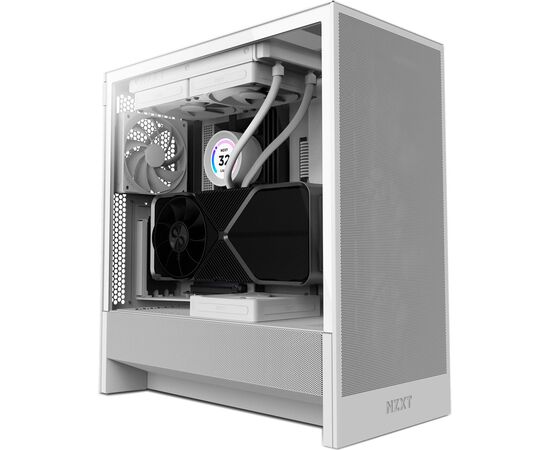 Корпус NZXT H5 Flow Compact All White (CC-H52FW-01)