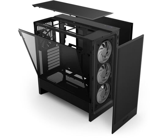 Корпус NZXT H5 Flow RGB Compact (CC-H52FB-R1), изображение 11 Корпус NZXT H5 Flow RGB Compact (CC-H52FB-R1), изображение 11