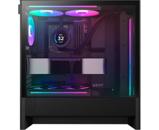 Корпус NZXT H5 Flow RGB Compact (CC-H52FB-R1), изображение 7 Корпус NZXT H5 Flow RGB Compact (CC-H52FB-R1), изображение 7