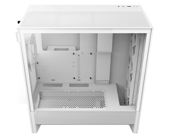 Корпус NZXT H5 Flow RGB Compact All White (CC-H52FW-R1), изображение 8 Корпус NZXT H5 Flow RGB Compact All White (CC-H52FW-R1), изображение 8