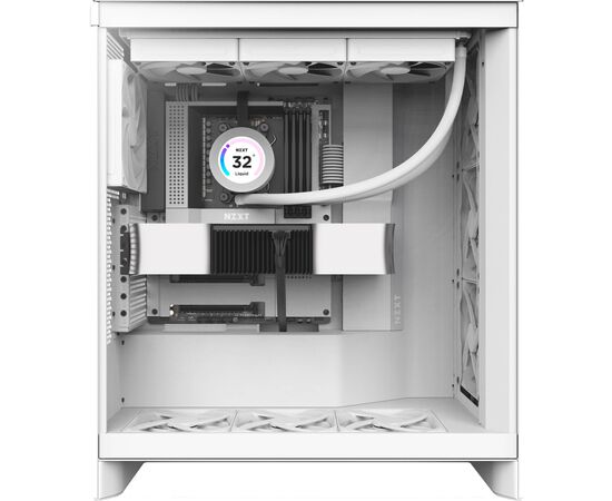 Корпус NZXT H7 Flow All White (CM-H72FW-01), изображение 6 Корпус NZXT H7 Flow All White (CM-H72FW-01), изображение 6