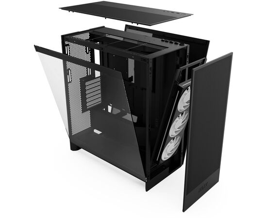 Корпус NZXT H7 Flow RGB All Black (CM-H72FB-R1), изображение 10 Корпус NZXT H7 Flow RGB All Black (CM-H72FB-R1), изображение 10