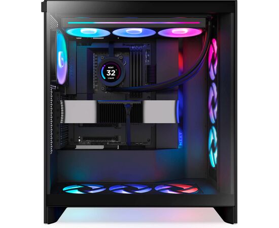 Корпус NZXT H7 Flow RGB All Black (CM-H72FB-R1), изображение 6 Корпус NZXT H7 Flow RGB All Black (CM-H72FB-R1), изображение 6