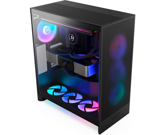 Корпус NZXT H7 Flow RGB All Black (CM-H72FB-R1), изображение 8 Корпус NZXT H7 Flow RGB All Black (CM-H72FB-R1), изображение 8