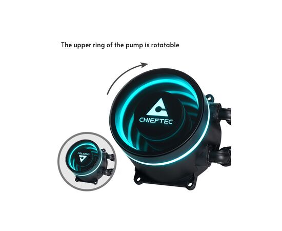 Система жидкостного охлаждения Chieftec Iceberg 360 ARGB (CLC-360-RGB), изображение 10 Система жидкостного охлаждения Chieftec Iceberg 360 ARGB (CLC-360-RGB), изображение 10