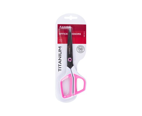 Ножницы Axent Titanium 21 см, бело-розовые (6307-05-A), изображение 2