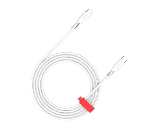 Дата кабель USB-C to USB-C 1.2m CC100SC 100W White Canyon (CNS-CC100SC12W)