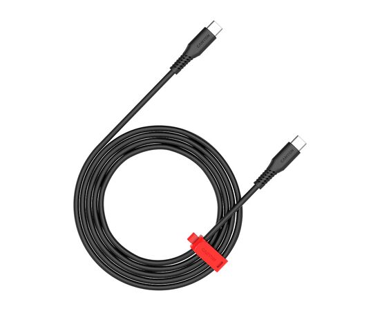 Дата кабель USB-C to USB-C 1.2m CC60SC 60W Black Canyon (CNS-CC60SC12B)