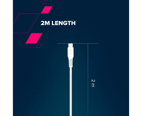 Дата кабель USB-C to USB-C 2.0m CC60SC 60W White Canyon (CNS-CC60SC20W), изображение 8 Дата кабель USB-C to USB-C 2.0m CC60SC 60W White Canyon (CNS-CC60SC20W), изображение 8