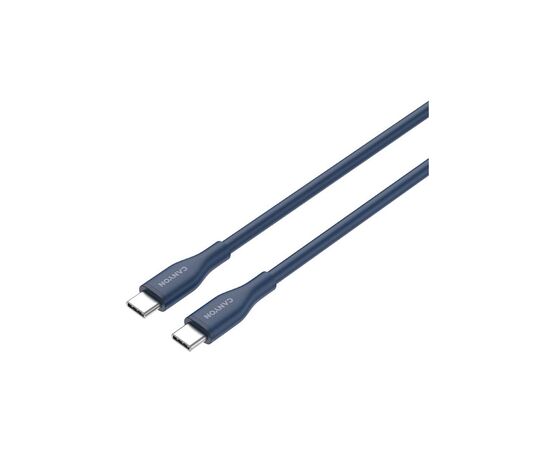Дата кабель USB-C to USB-C 1.0m CC60SC10 60W Silicon Dark blue Canyon (CNS-CC60SC10DB), изображение 3 Дата кабель USB-C to USB-C 1.0m CC60SC10 60W Silicon Dark blue Canyon (CNS-CC60SC10DB), изображение 3