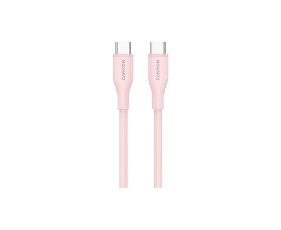 Дата кабель USB-C to USB-C 1.0m CC60SC10 60W Silicon Pink Sand Canyon (CNS-CC60SC10PS), изображение 2 Дата кабель USB-C to USB-C 1.0m CC60SC10 60W Silicon Pink Sand Canyon (CNS-CC60SC10PS), изображение 2