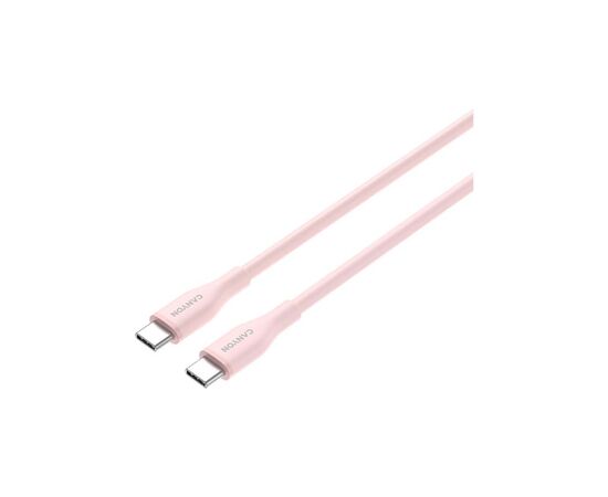 Дата кабель USB-C to USB-C 1.0m CC60SC10 60W Silicon Pink Sand Canyon (CNS-CC60SC10PS), изображение 3 Дата кабель USB-C to USB-C 1.0m CC60SC10 60W Silicon Pink Sand Canyon (CNS-CC60SC10PS), изображение 3