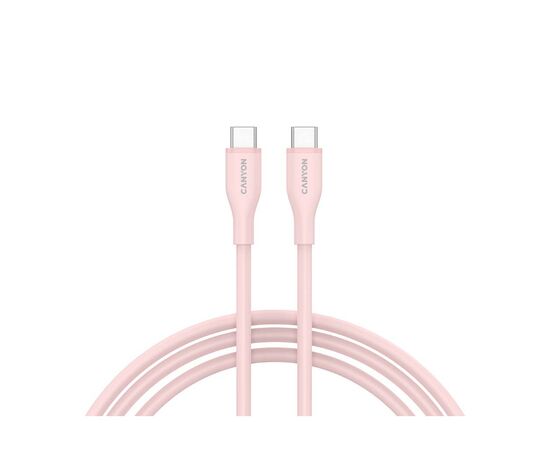 Дата кабель USB-C to USB-C 1.0m CC60SC10 60W Silicon Pink Sand Canyon (CNS-CC60SC10PS)