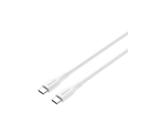 Дата кабель USB-C to USB-C 1.0m CC60SC10 60W Silicon White Canyon (CNS-CC60SC10W), изображение 3 Дата кабель USB-C to USB-C 1.0m CC60SC10 60W Silicon White Canyon (CNS-CC60SC10W), изображение 3