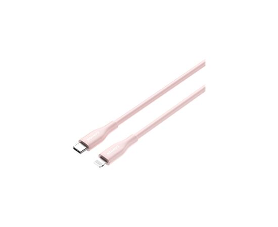 Дата кабель USB-C to Lightning 1.0m CLNM60 C-L 60W MFI Silicon Pink Canyon (CNS-CLNM60SC10PS), изображение 2 Дата кабель USB-C to Lightning 1.0m CLNM60 C-L 60W MFI Silicon Pink Canyon (CNS-CLNM60SC10PS), изображение 2