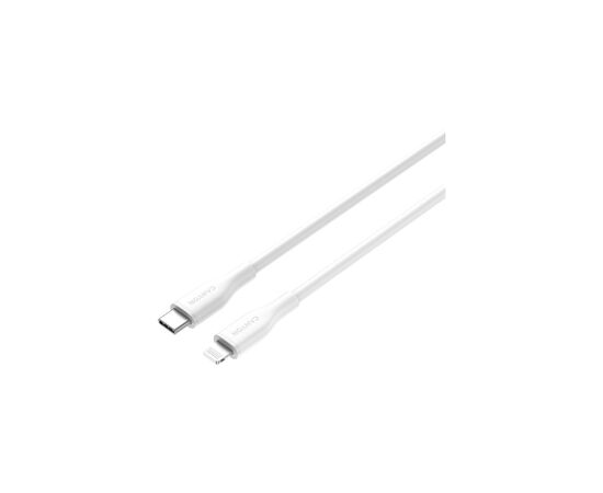 Дата кабель USB-C to Lightning 1.0m CLNM60 C-L 60W MFI Silicon White Canyon (CNS-CLNM60SC10W), изображение 2 Дата кабель USB-C to Lightning 1.0m CLNM60 C-L 60W MFI Silicon White Canyon (CNS-CLNM60SC10W), изображение 2