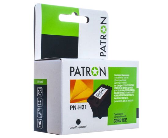 Картридж Patron для HP PN-H21 BLACK (C9351CE) (PN-H21XL)