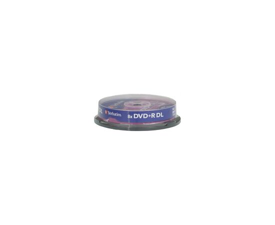 Диск DVD Verbatim 8.5Gb 8x CakeBox 10 шт Matte Silver (43666), изображение 2 Диск DVD Verbatim 8.5Gb 8x CakeBox 10 шт Matte Silver (43666), изображение 2