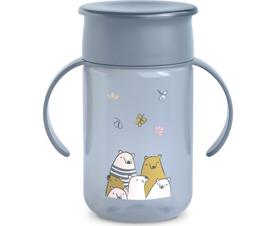Поильник-непроливайка Suavinex Bear Family 340 мл, 12 мес. (402645)