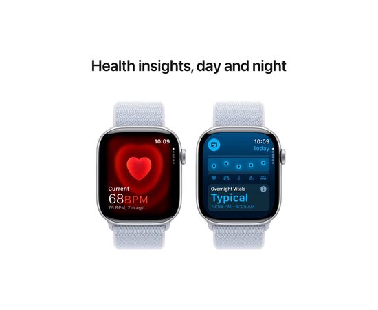 Смарт-годинник Apple Watch Series 10 GPS 46mm Silver Aluminium Case with Blue Cloud Sport Loop (MWWN3QH/A), зображення 5