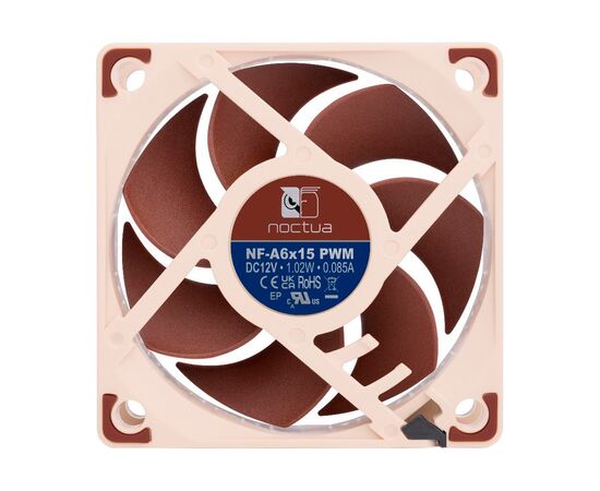 Кулер для корпуса Noctua NF-A6x15 PWM, изображение 3 Кулер для корпуса Noctua NF-A6x15 PWM, изображение 3