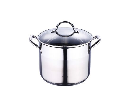 Кастрюля Bergner Gourmet, висока з кришкою 8.2 л (BG-6504)