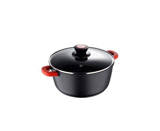 Кастрюля Bergner Chroma, з кришкою 28 см, 6 л (BG-30116-BK)