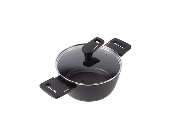 Кастрюля Bergner Copper, з кришкою 24 см (BG-30294-BK)