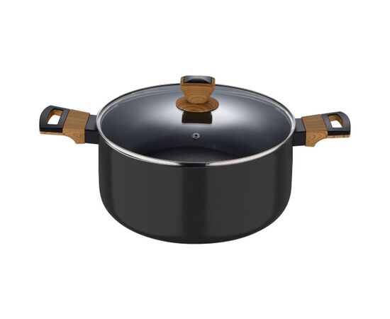 Кастрюля Bergner Earth black, з кришкою 24 см, 4.3 л (BG-32036-BK), изображение 2 Кастрюля Bergner Earth black, з кришкою 24 см, 4.3 л (BG-32036-BK), изображение 2