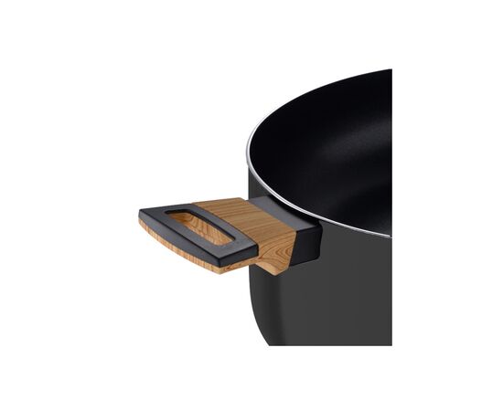 Кастрюля Bergner Earth black, з кришкою 28 см, 6 л (BG-32037-BK), изображение 6 Кастрюля Bergner Earth black, з кришкою 28 см, 6 л (BG-32037-BK), изображение 6